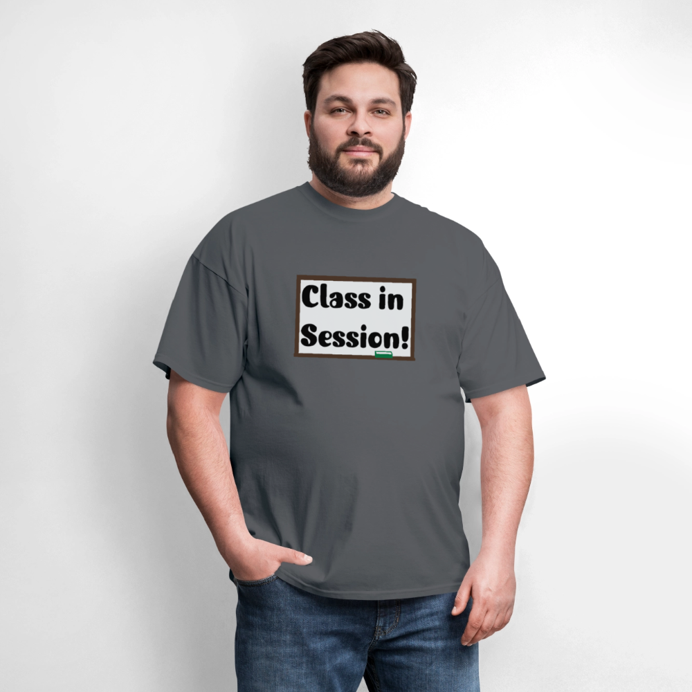 Class In Session T-shirt - charcoal