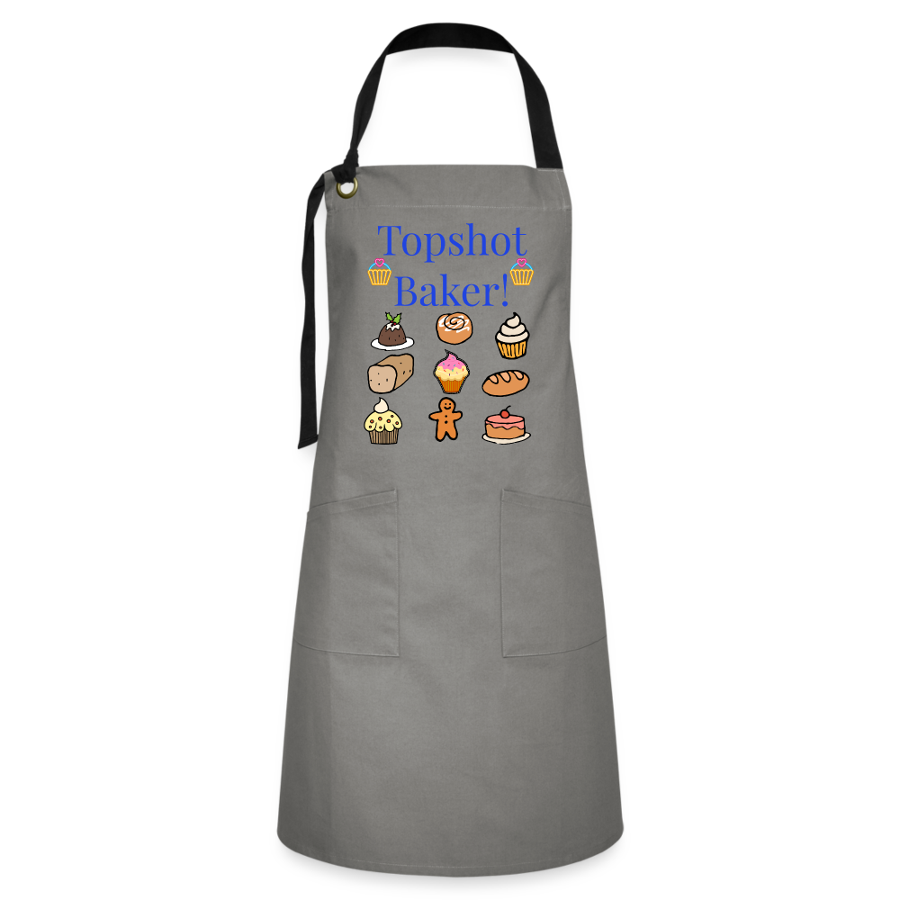 Topshot Baker Artisan Apron - gray/black