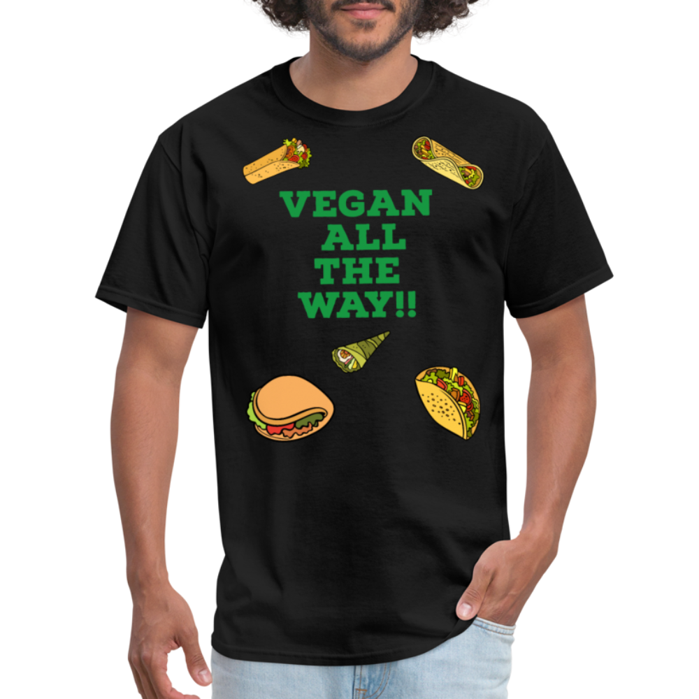 Vegan All The Way T-Shirt - black