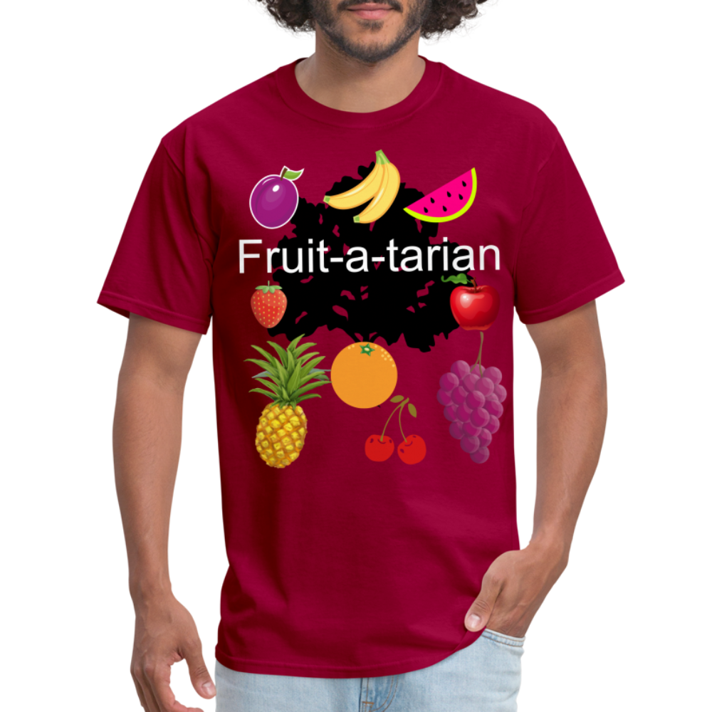 Fruit-a-tarian T-shirt - dark red