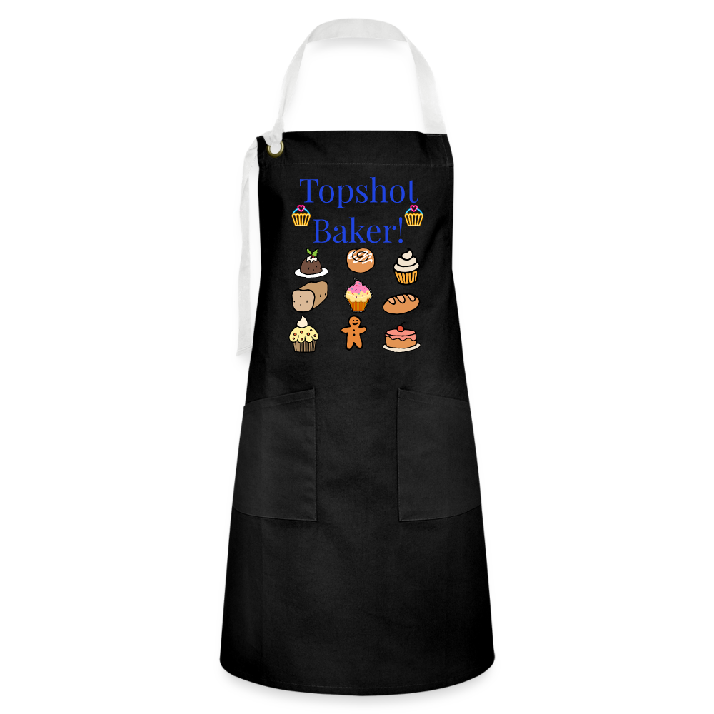 Topshot Baker Artisan Apron - black/white
