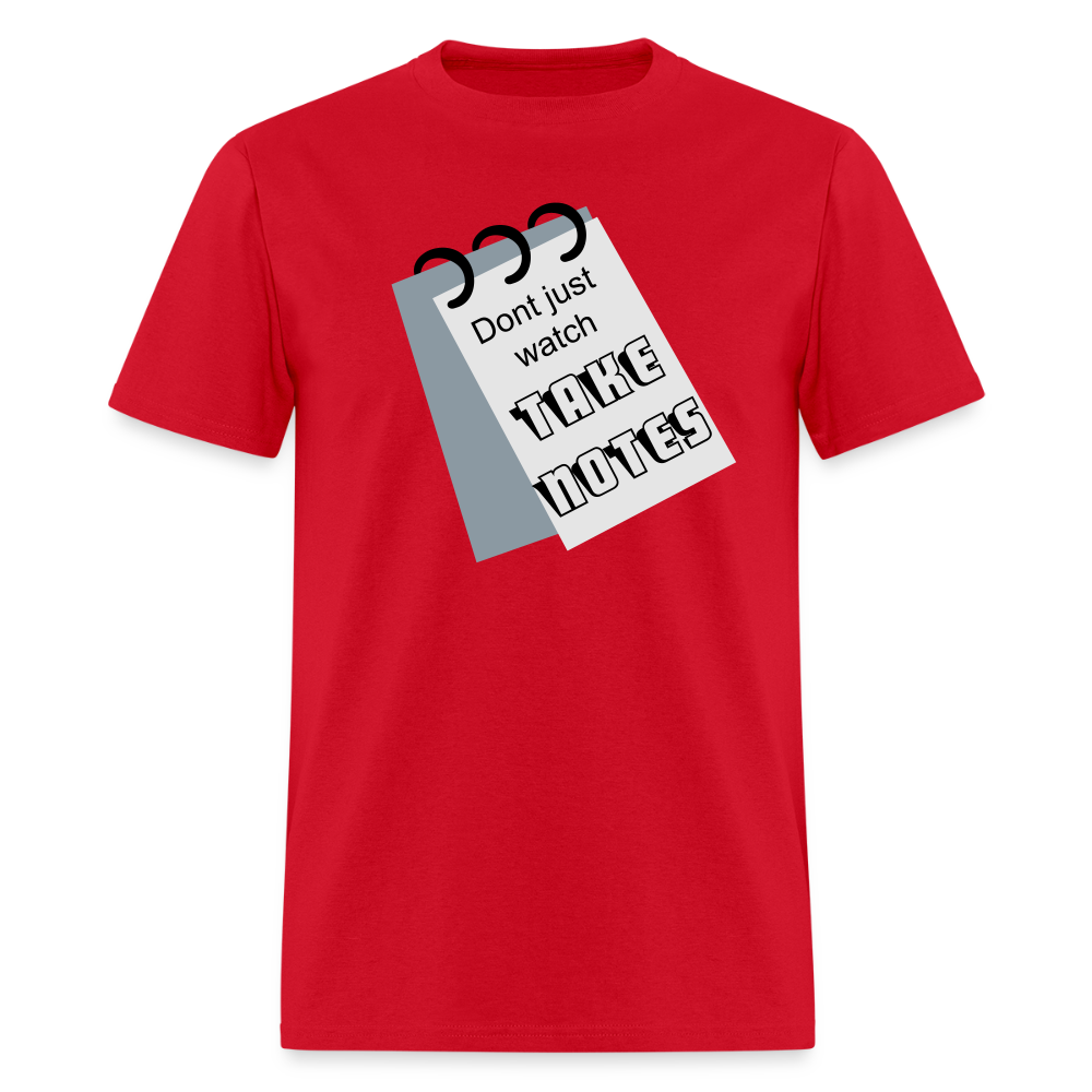 Take Notes T-shirt - red
