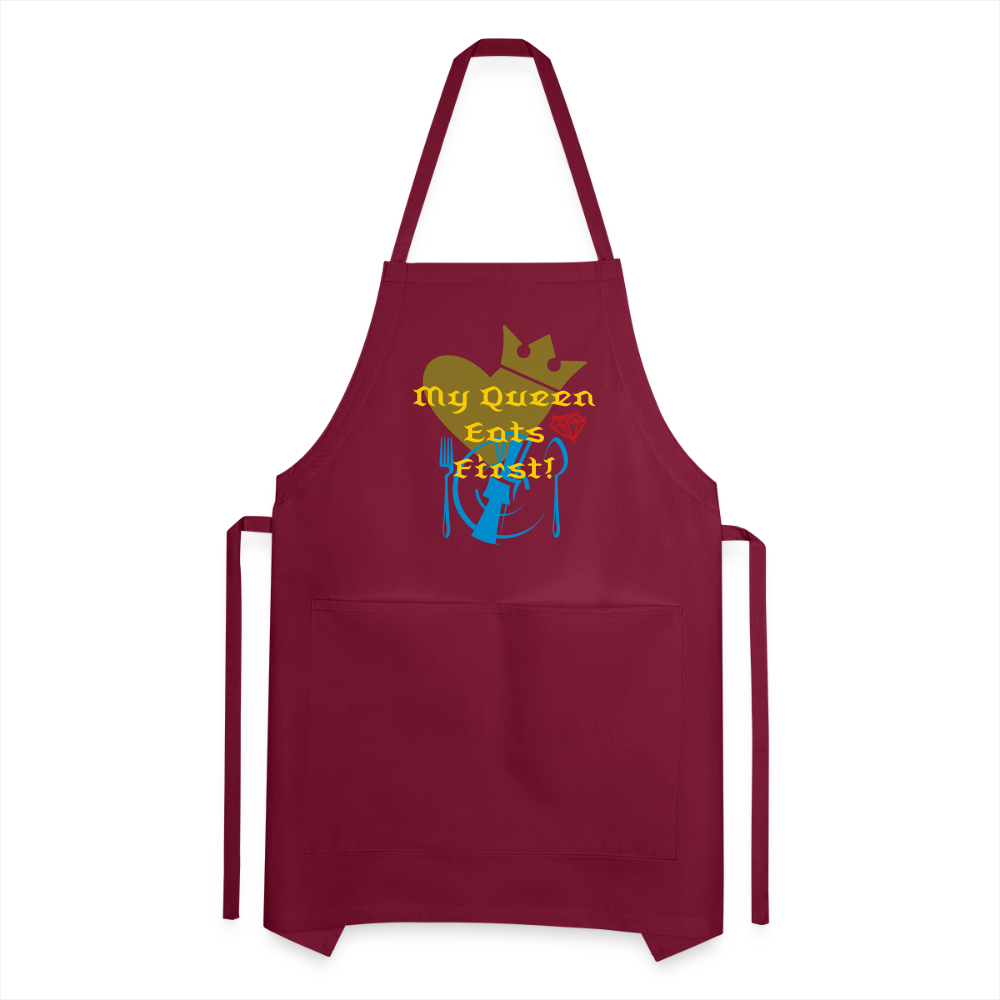 My Queen Adjustable Apron - burgundy