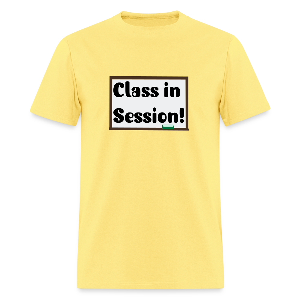 Class In Session T-shirt - cornsilk