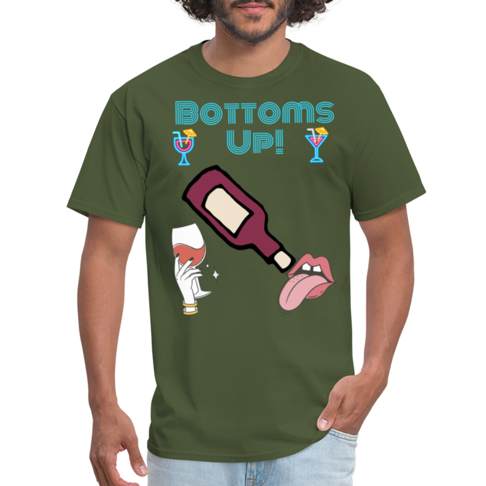 Bottoms Up T-Shirt - military green