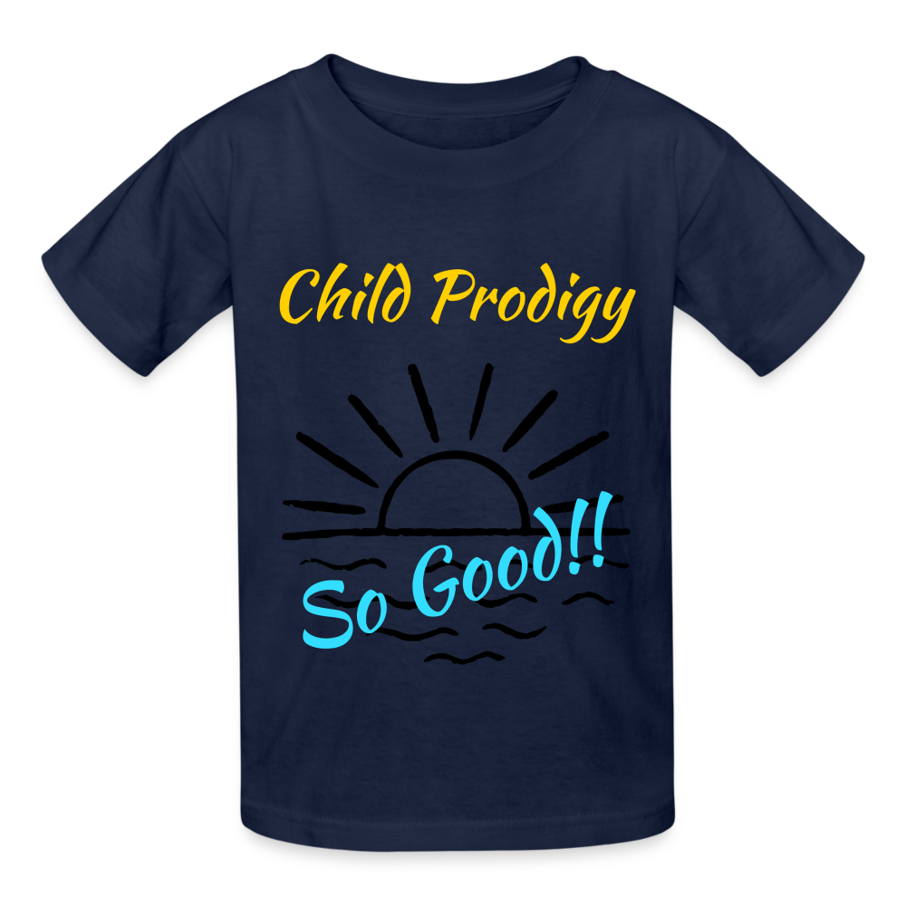 Child Prodigy Gildan Ultra Cotton Youth T-Shirt - navy
