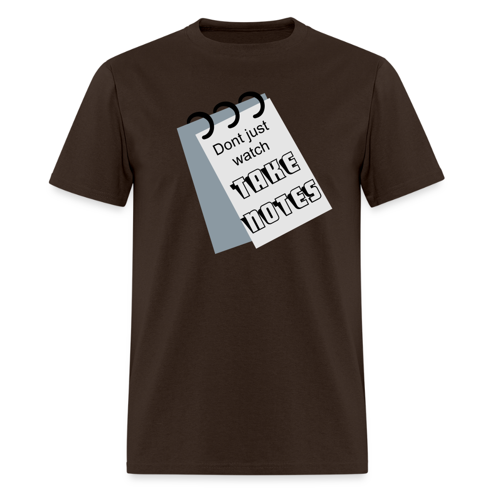 Take Notes T-shirt - brown