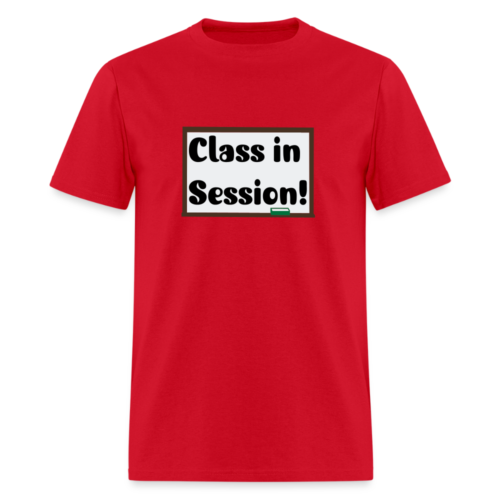 Class In Session T-shirt - red