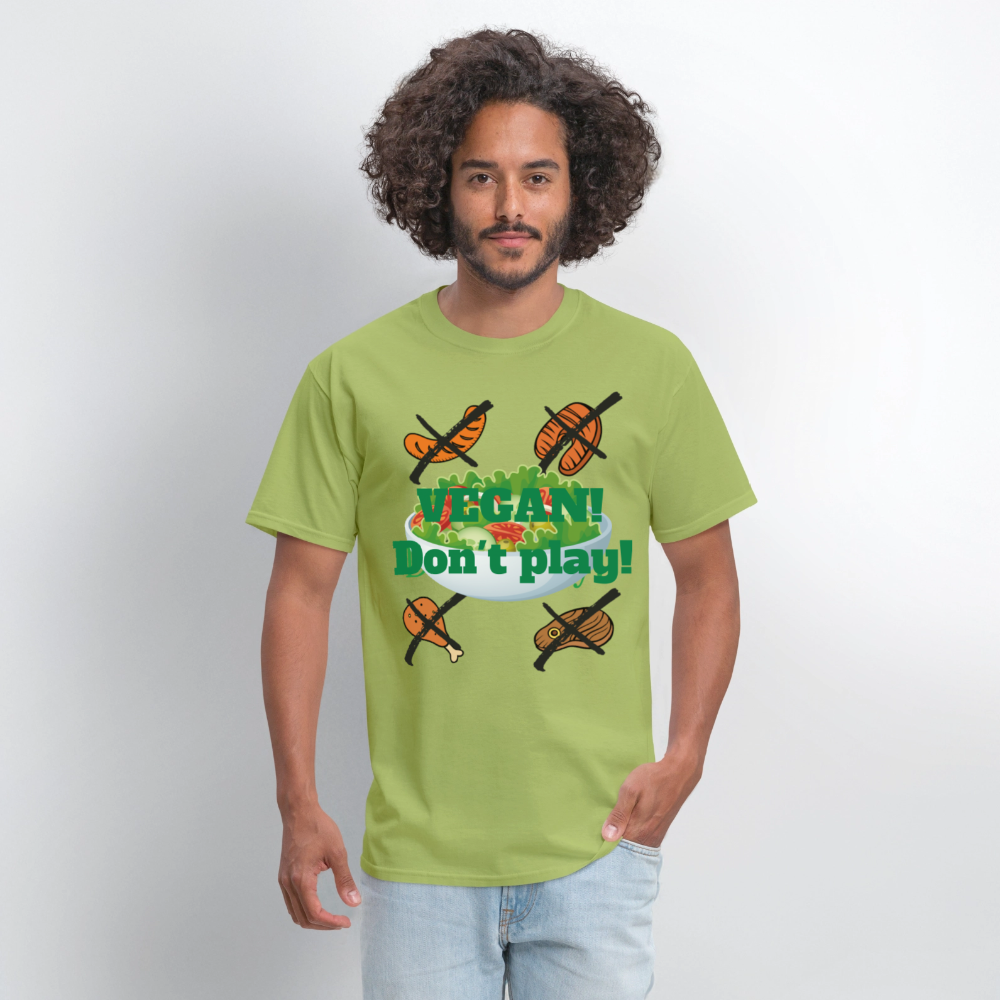 Vegan Don't Play T-Shirt - kiwi