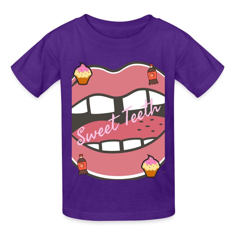 Sweet Teeth Youth T-Shirt - purple