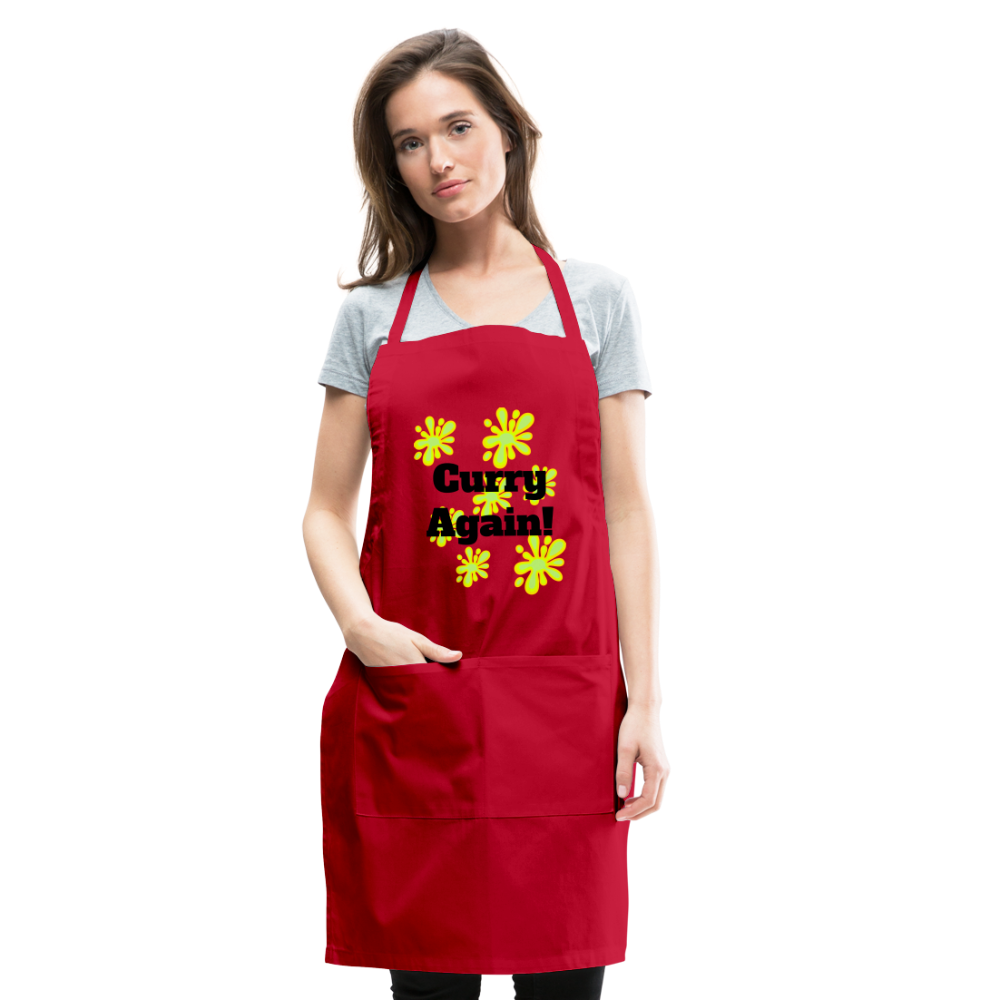 Curry Again! Adjustable Apron - red