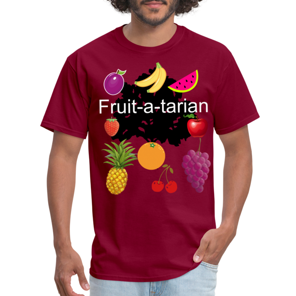 Fruit-a-tarian T-shirt - burgundy