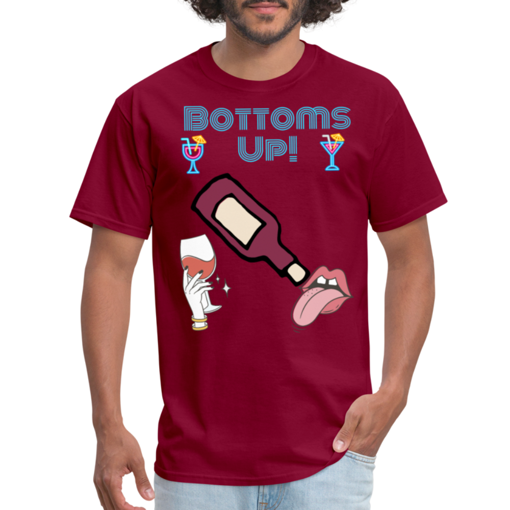 Bottoms Up T-Shirt - burgundy