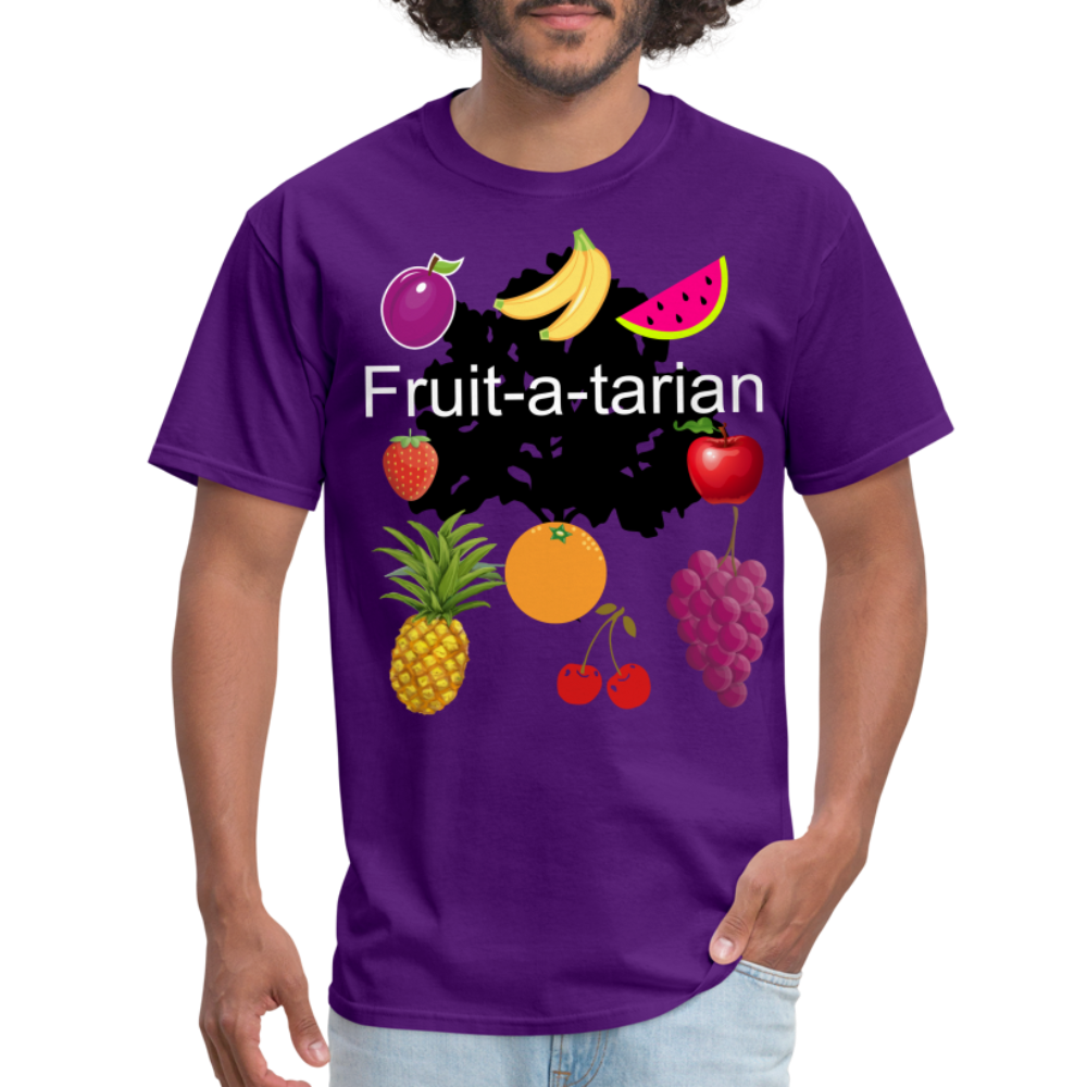 Fruit-a-tarian T-shirt - purple
