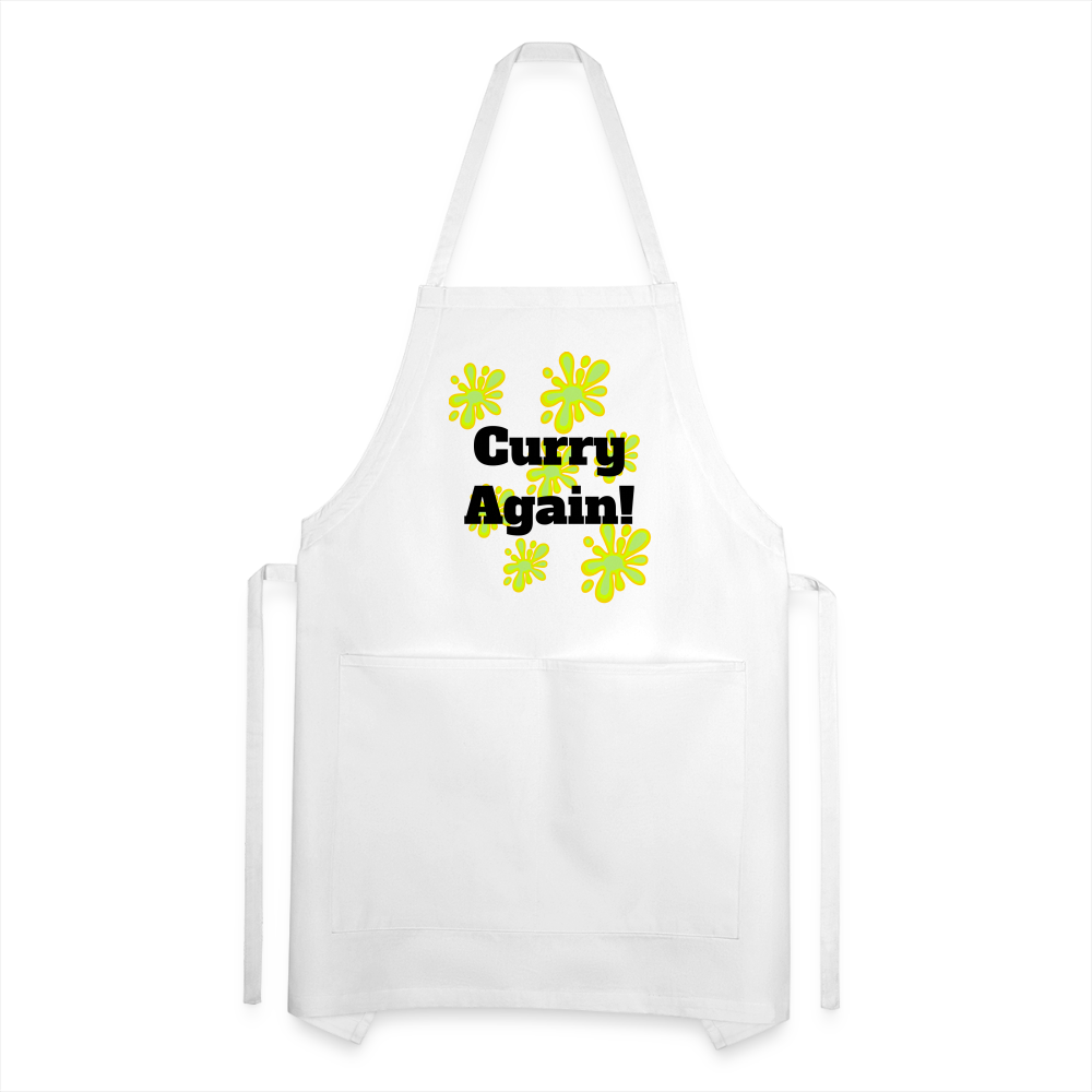 Curry Again! Adjustable Apron - white