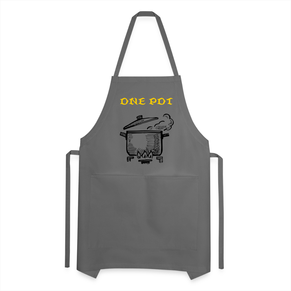 One Pot Adjustable Apron - charcoal