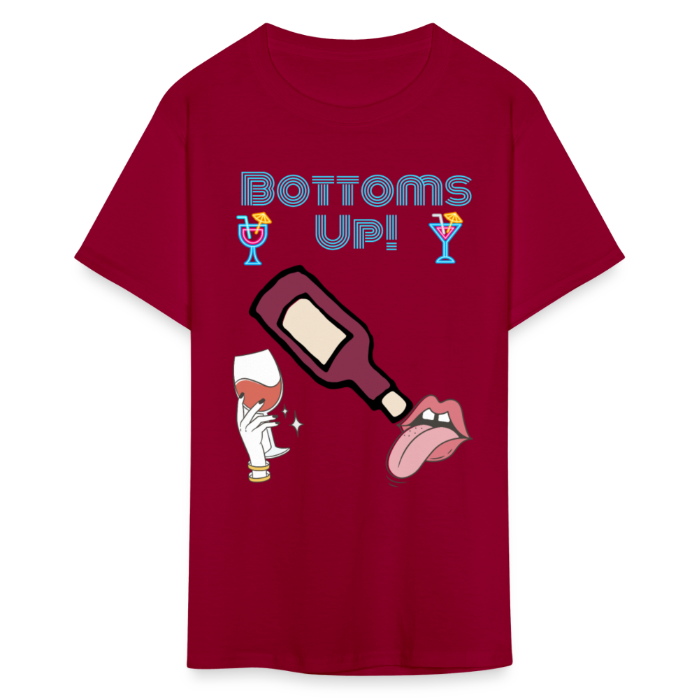 Bottoms Up T-Shirt - dark red