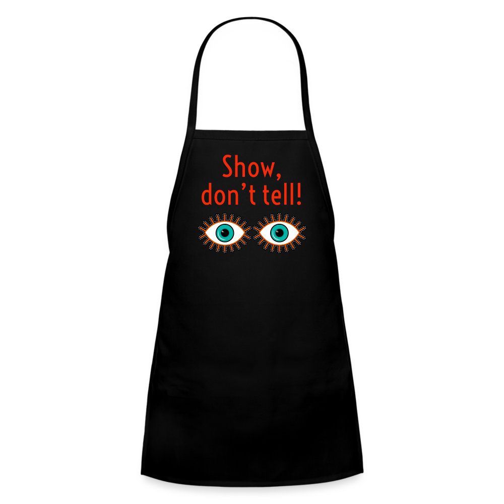 Show Don't Tell Kids' Apron - black