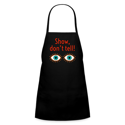 Show Don't Tell Kids' Apron - black