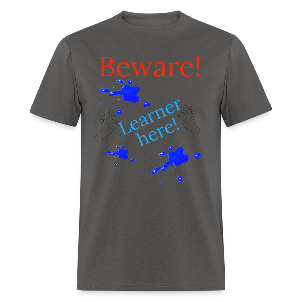 Learner Warning T-Shirt - charcoal