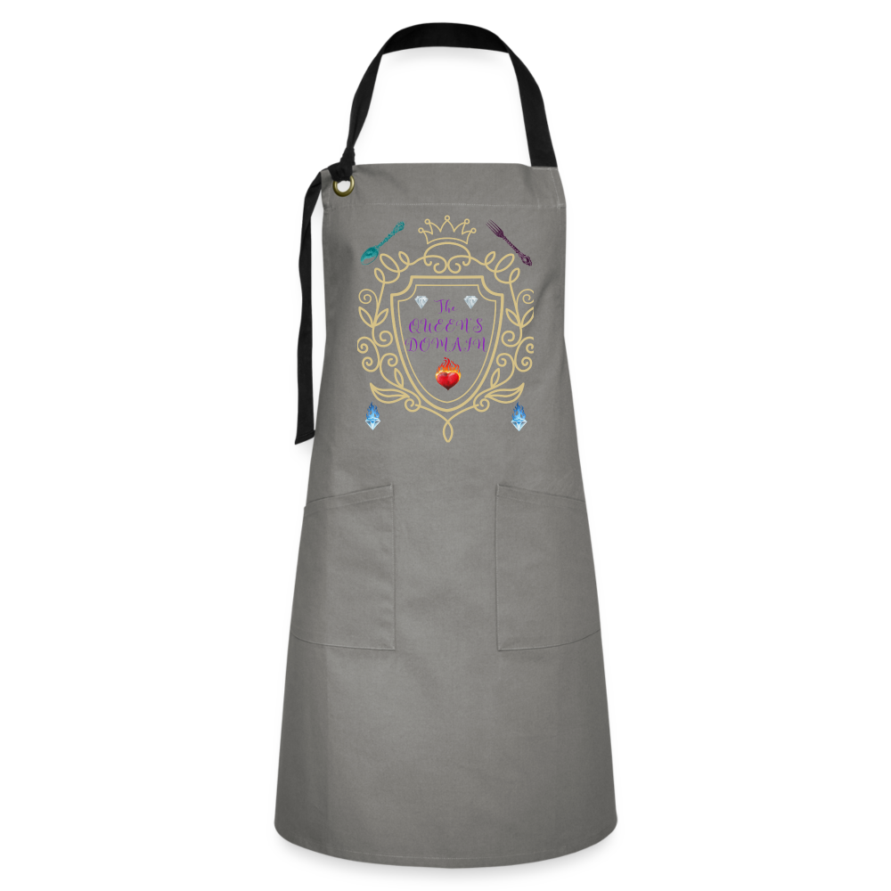 Queen's Domain Artisan Apron - gray/black