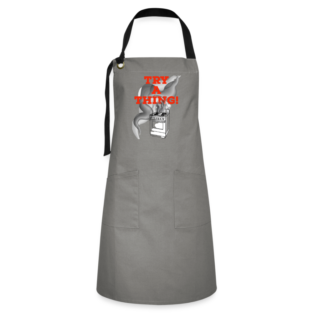 Try A Thing Artisan Apron - gray/black