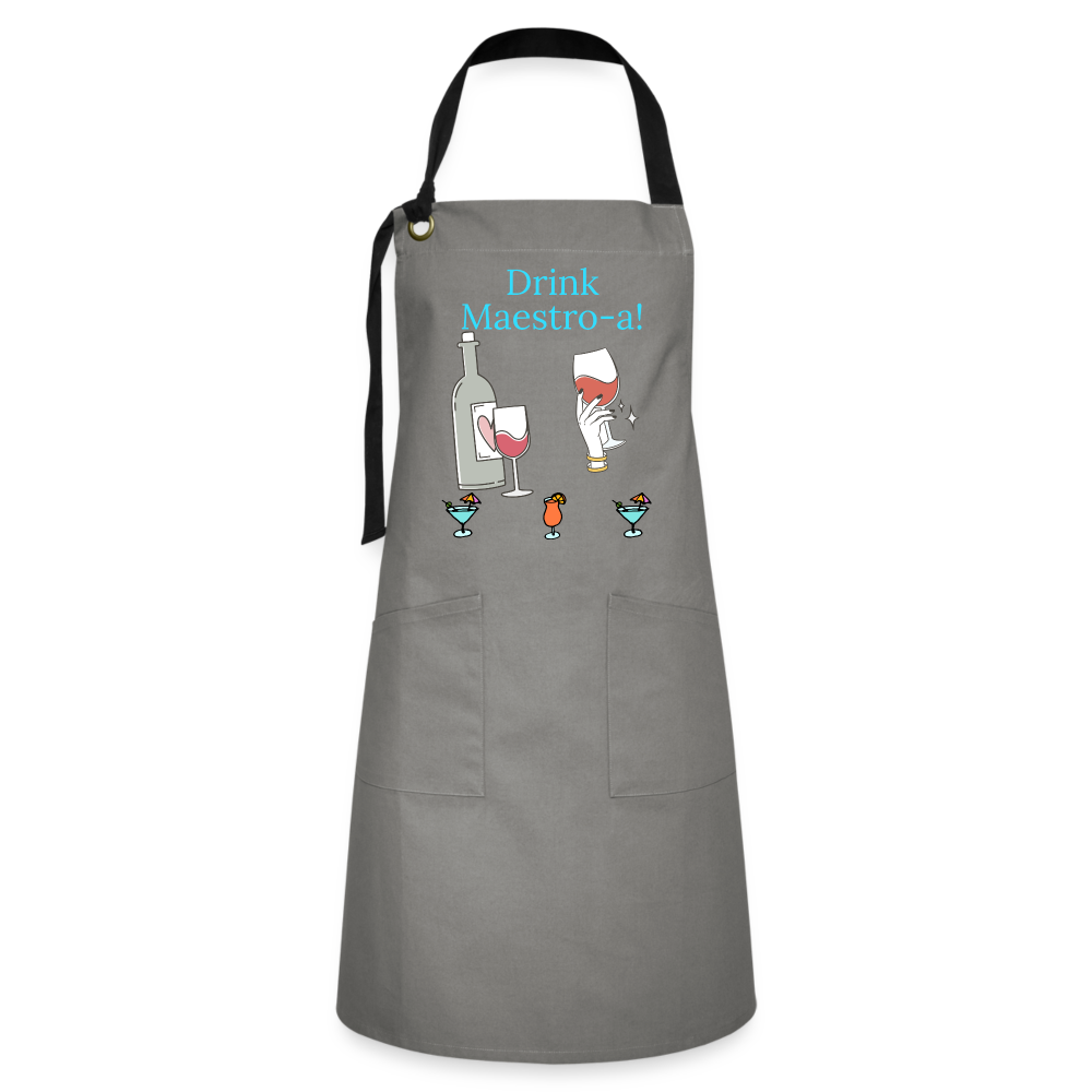 Drink Maestro-a Artisan Apron - gray/black