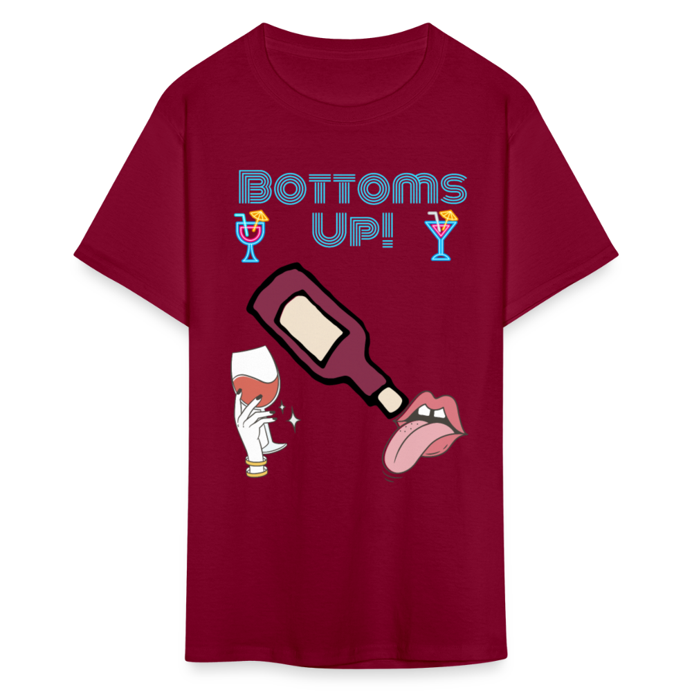 Bottoms Up T-Shirt - burgundy