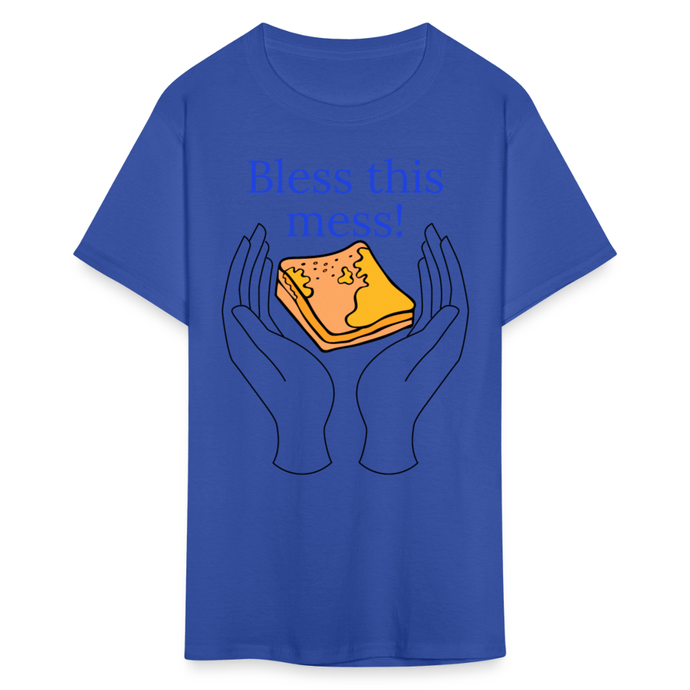 Bless This Mess T-Shirt - royal blue