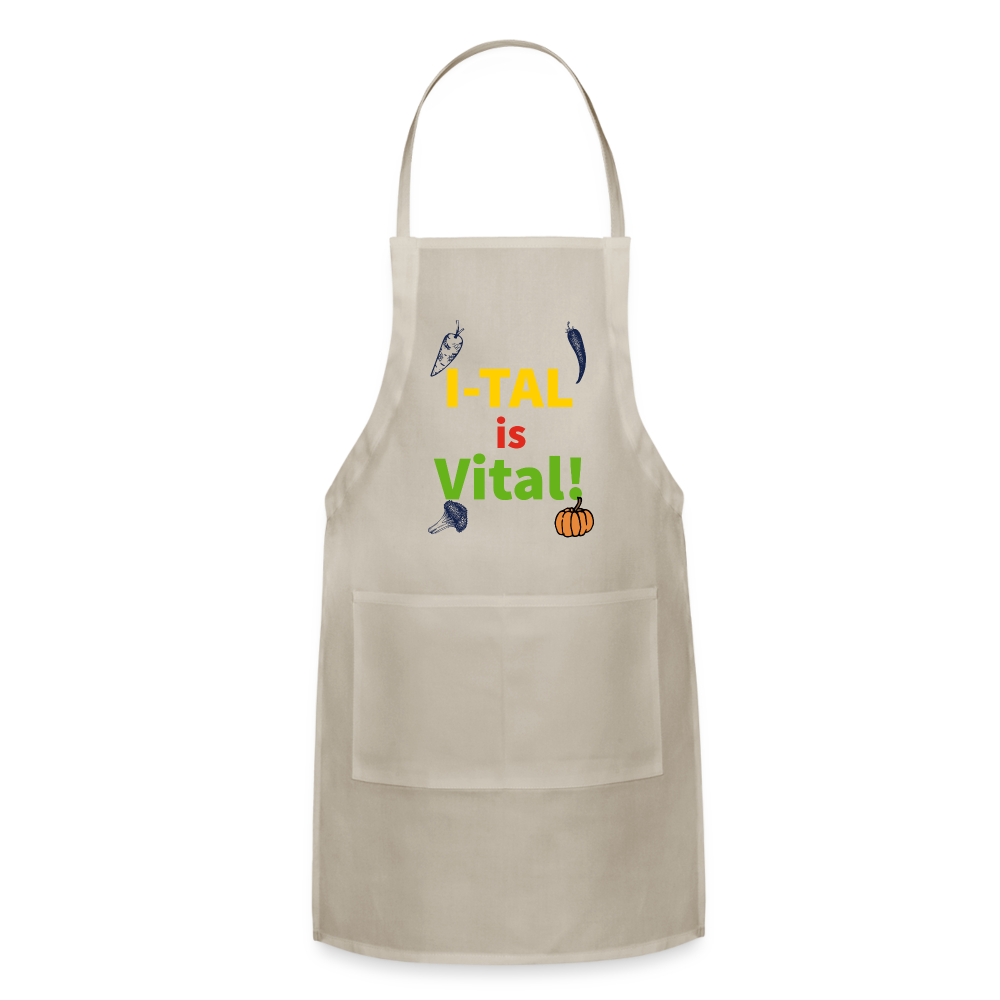 I-tal Is Vital Adjustable Apron - natural