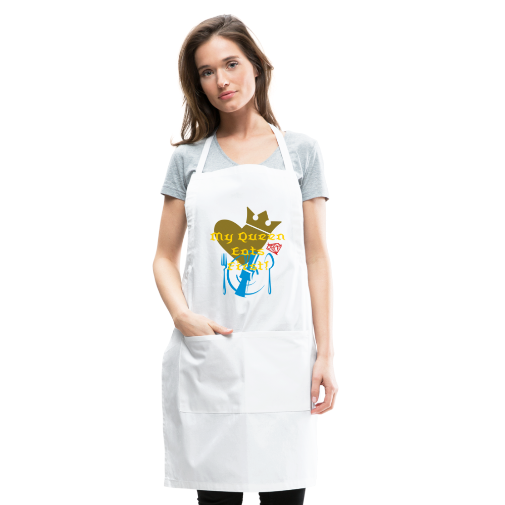 My Queen Adjustable Apron - white