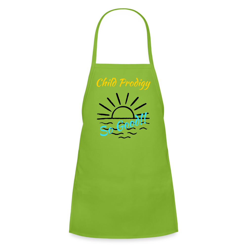 Child Prodigy Kids' Apron - lime green