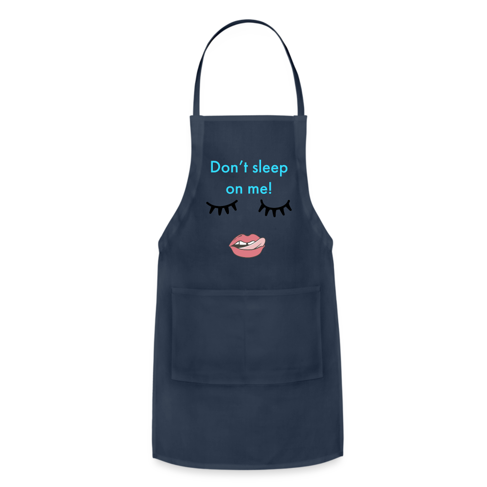 Don't Sleep Adjustable Apron - navy