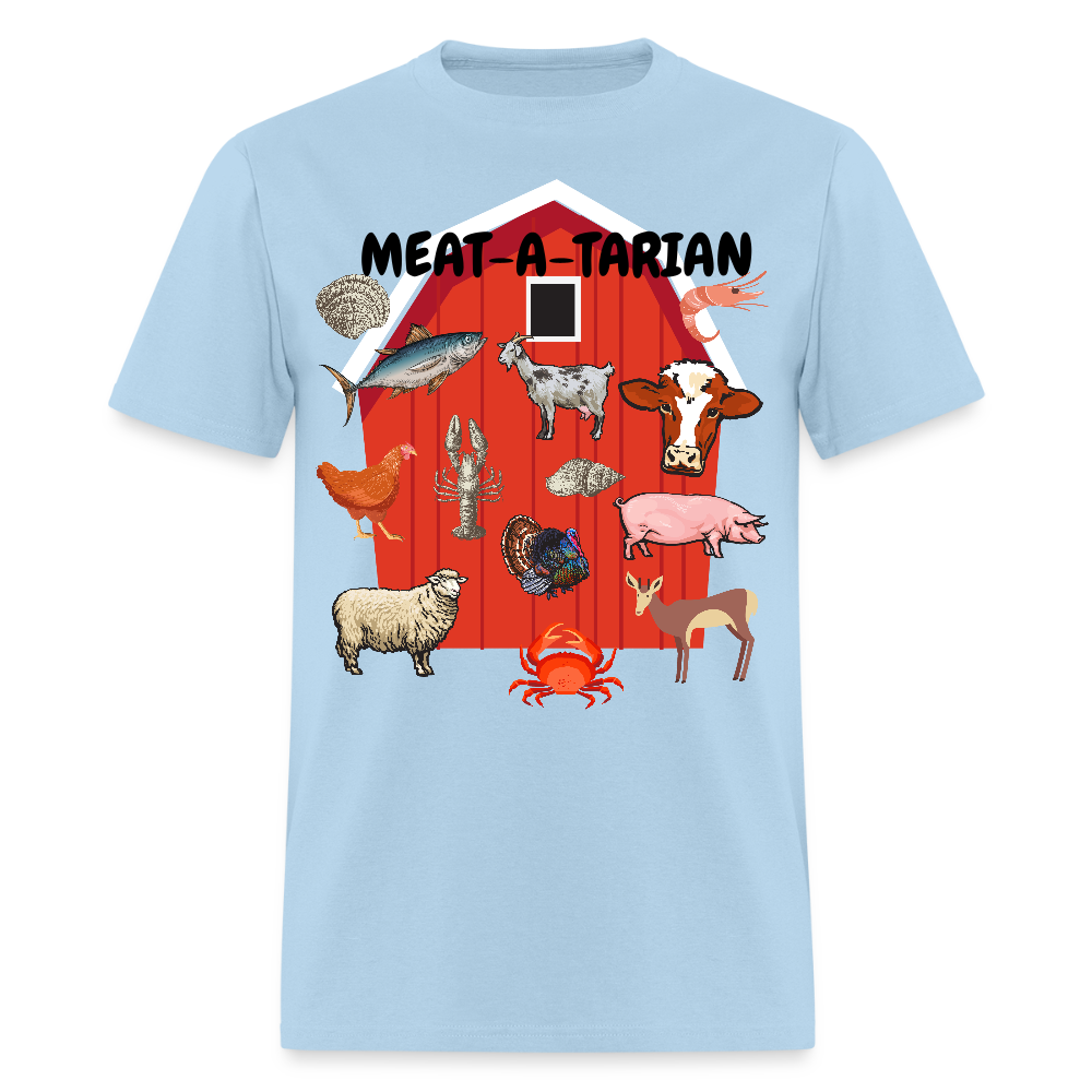 Meat-a-tarian Unisex Classic T-Shirt - powder blue