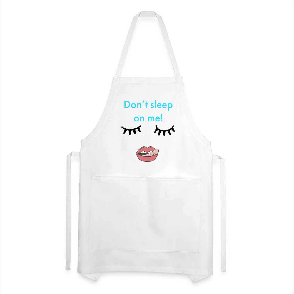 Don't Sleep Adjustable Apron - white