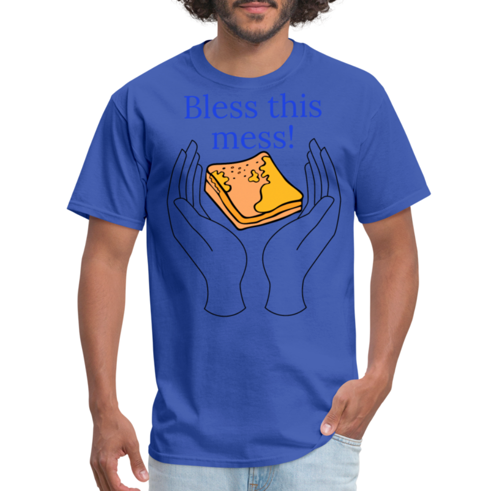 Bless This Mess T-Shirt - royal blue