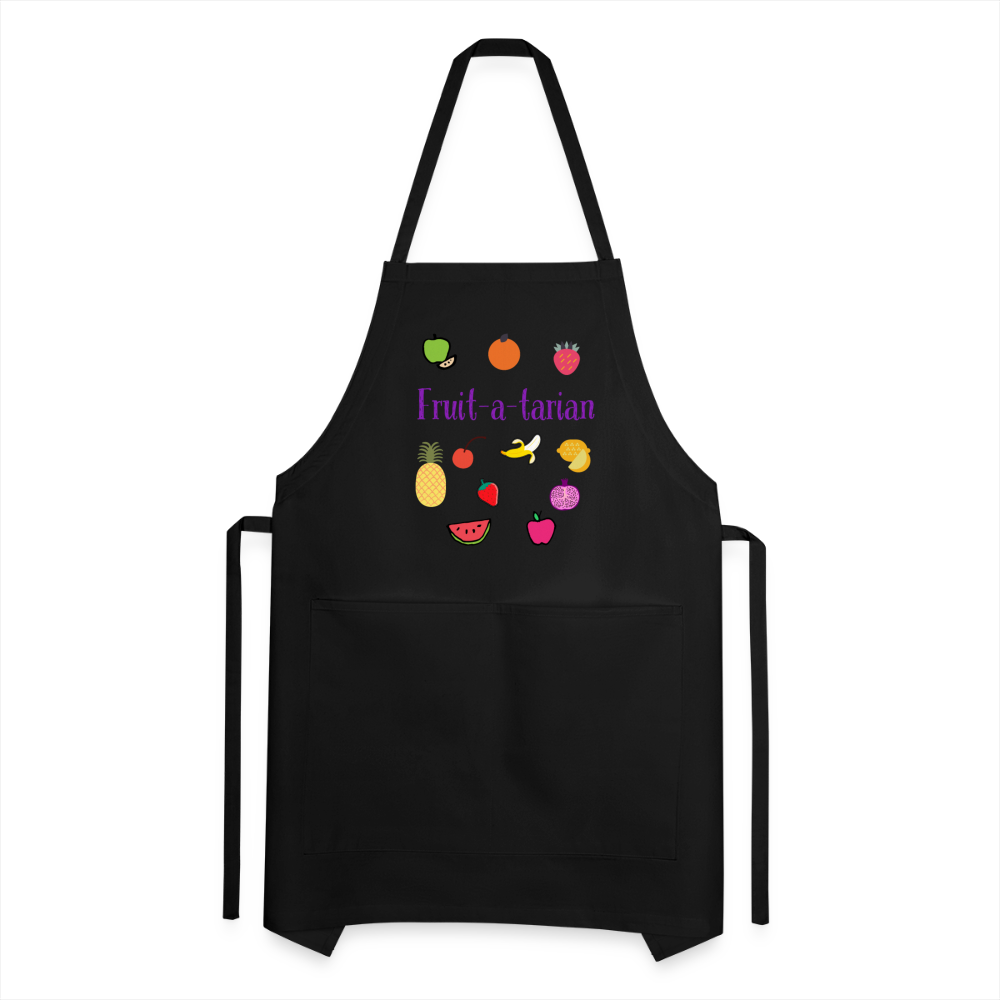 Fruit-a-tarian Adjustable Apron - black