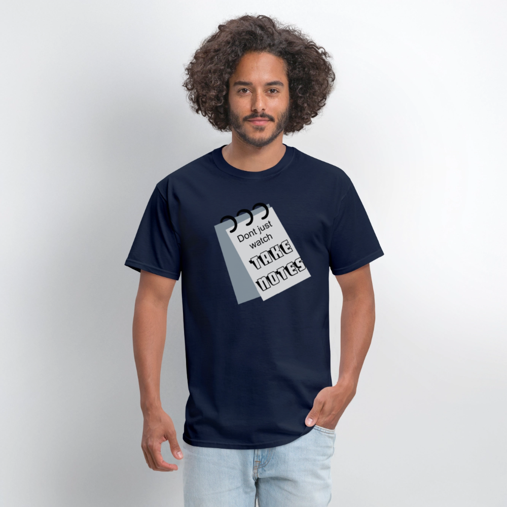 Take Notes T-shirt - navy