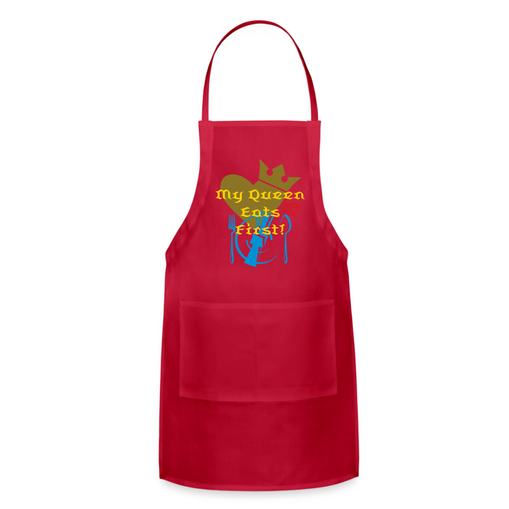 My Queen Adjustable Apron - red