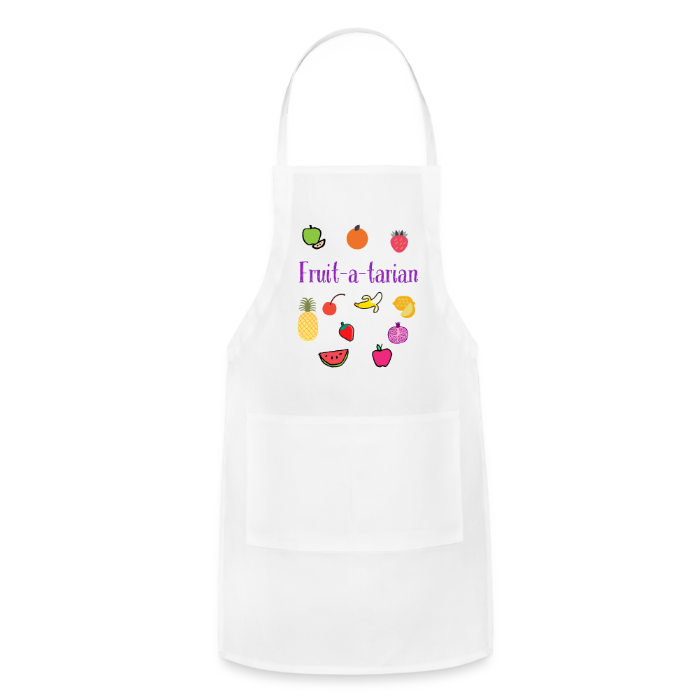 Fruit-a-tarian Adjustable Apron - white
