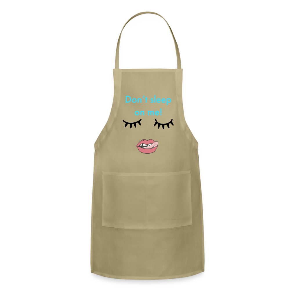 Don't Sleep Adjustable Apron - khaki