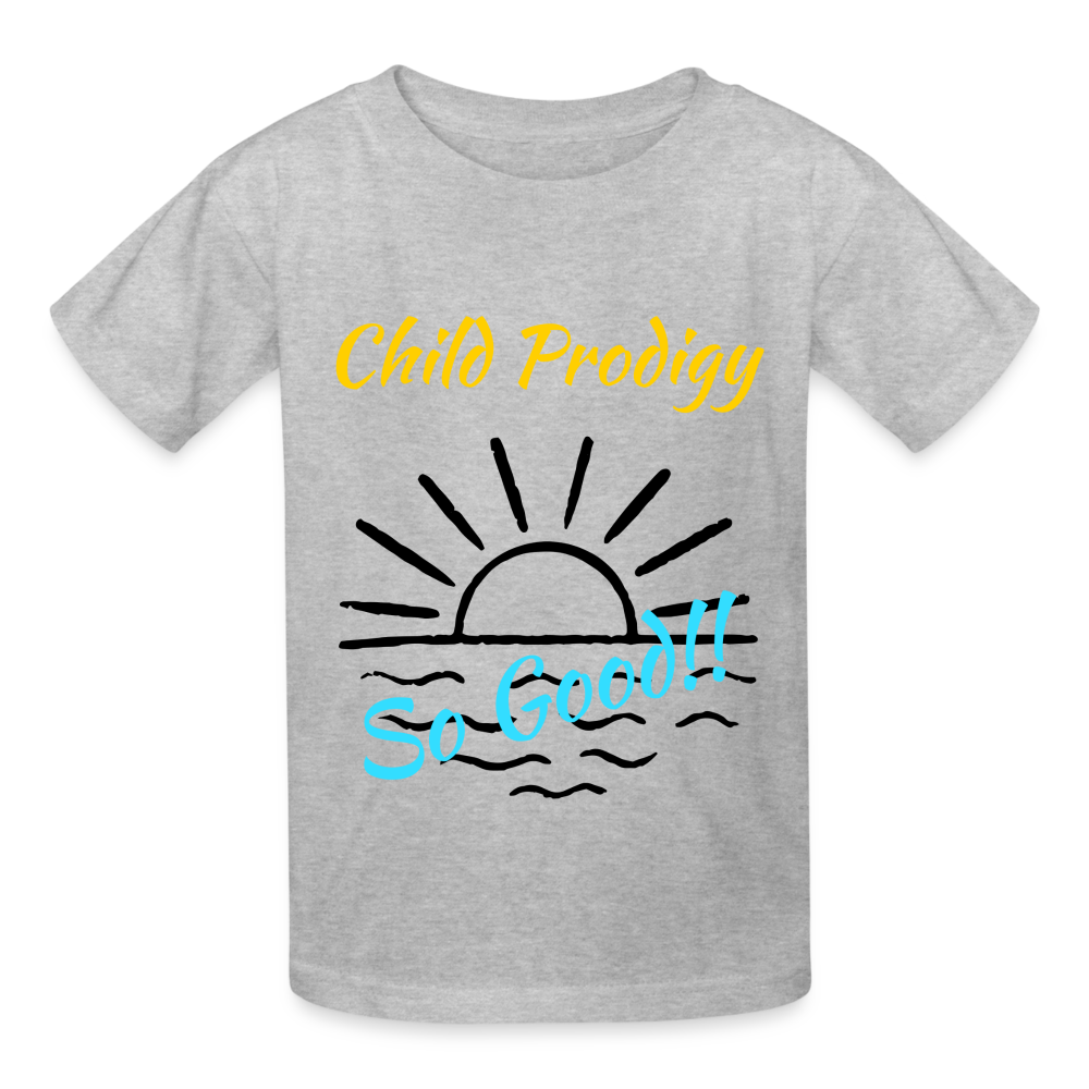 Child Prodigy Gildan Ultra Cotton Youth T-Shirt - heather gray