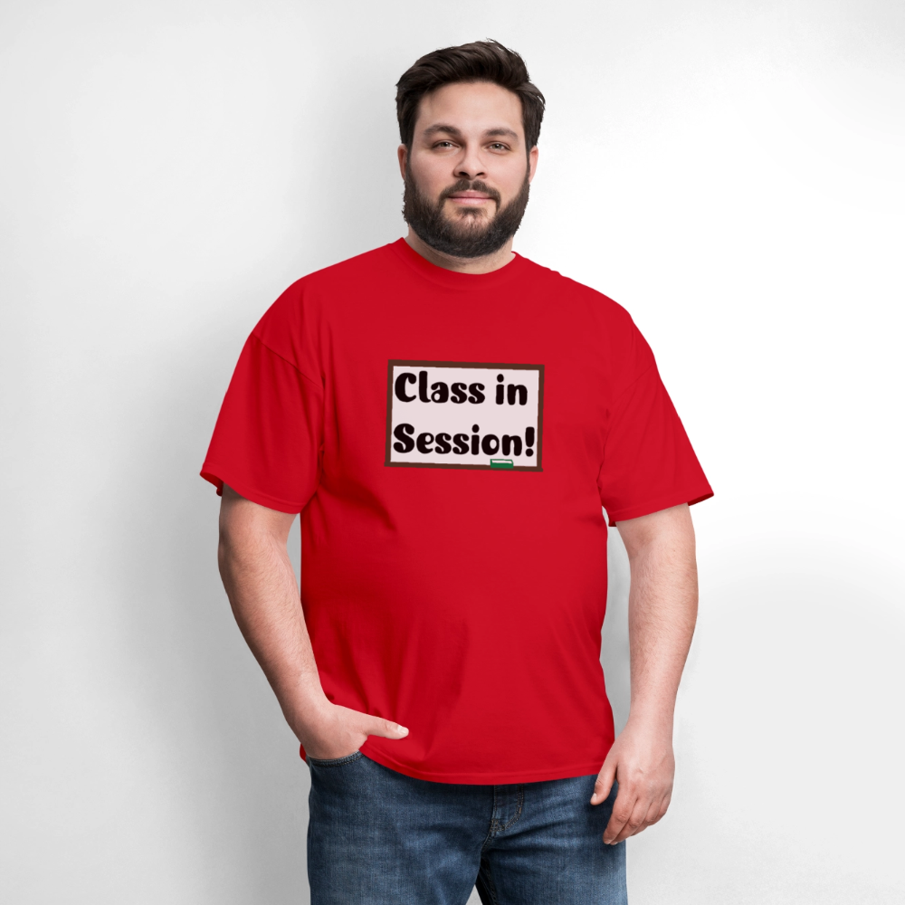 Class In Session T-shirt - red