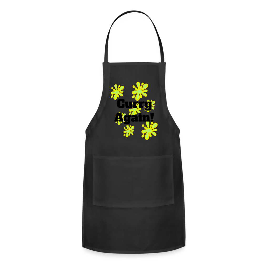 Curry Again! Adjustable Apron - black