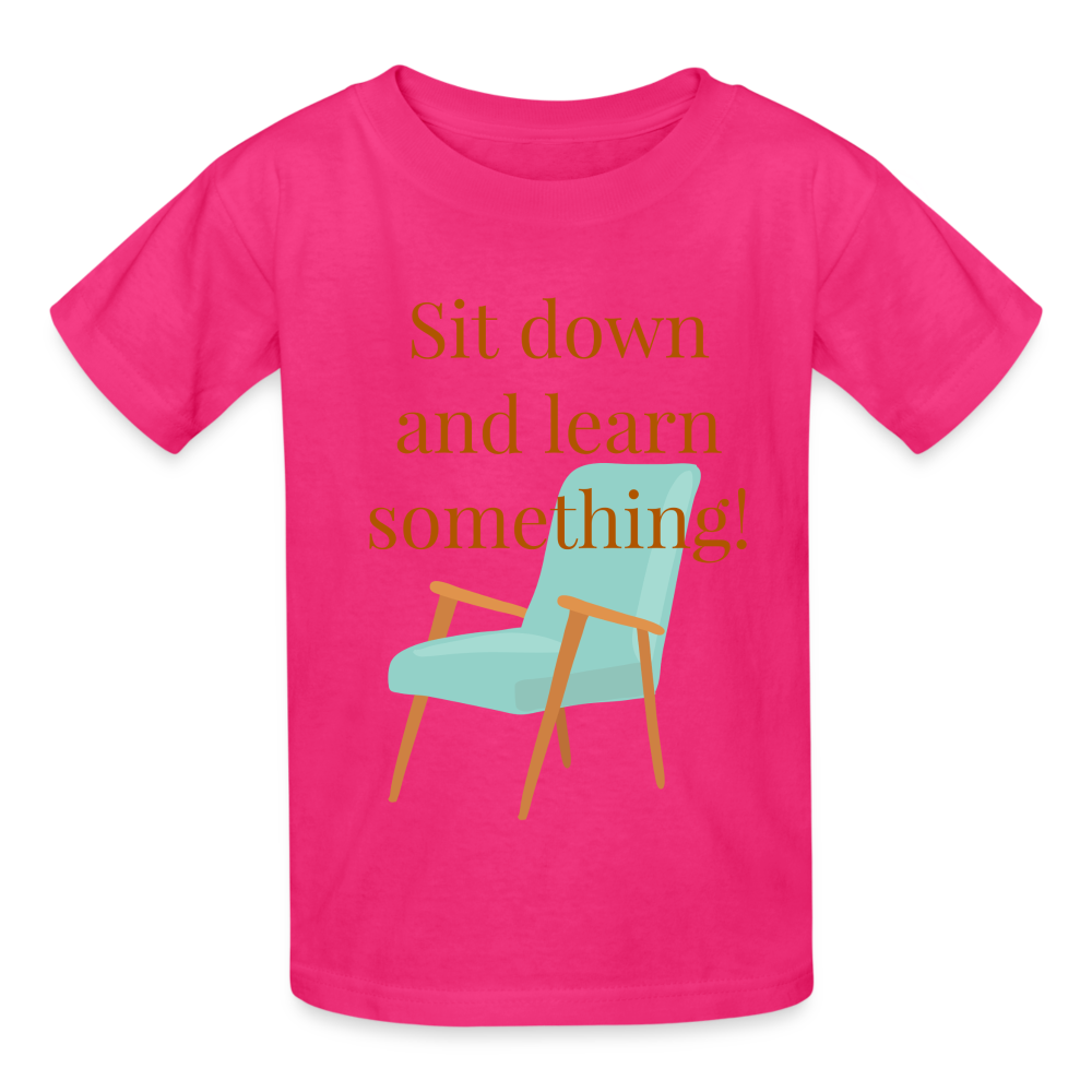 Sit Down Youth T-Shirt - fuchsia