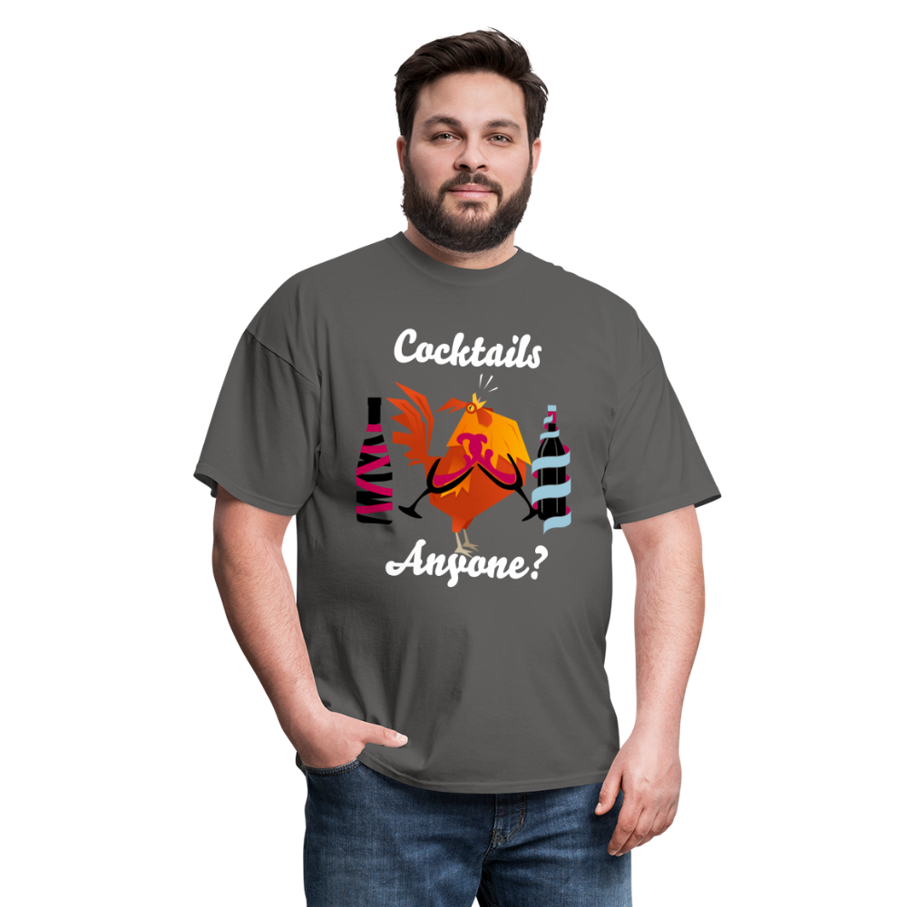 Cock Tails T-Shirt - charcoal