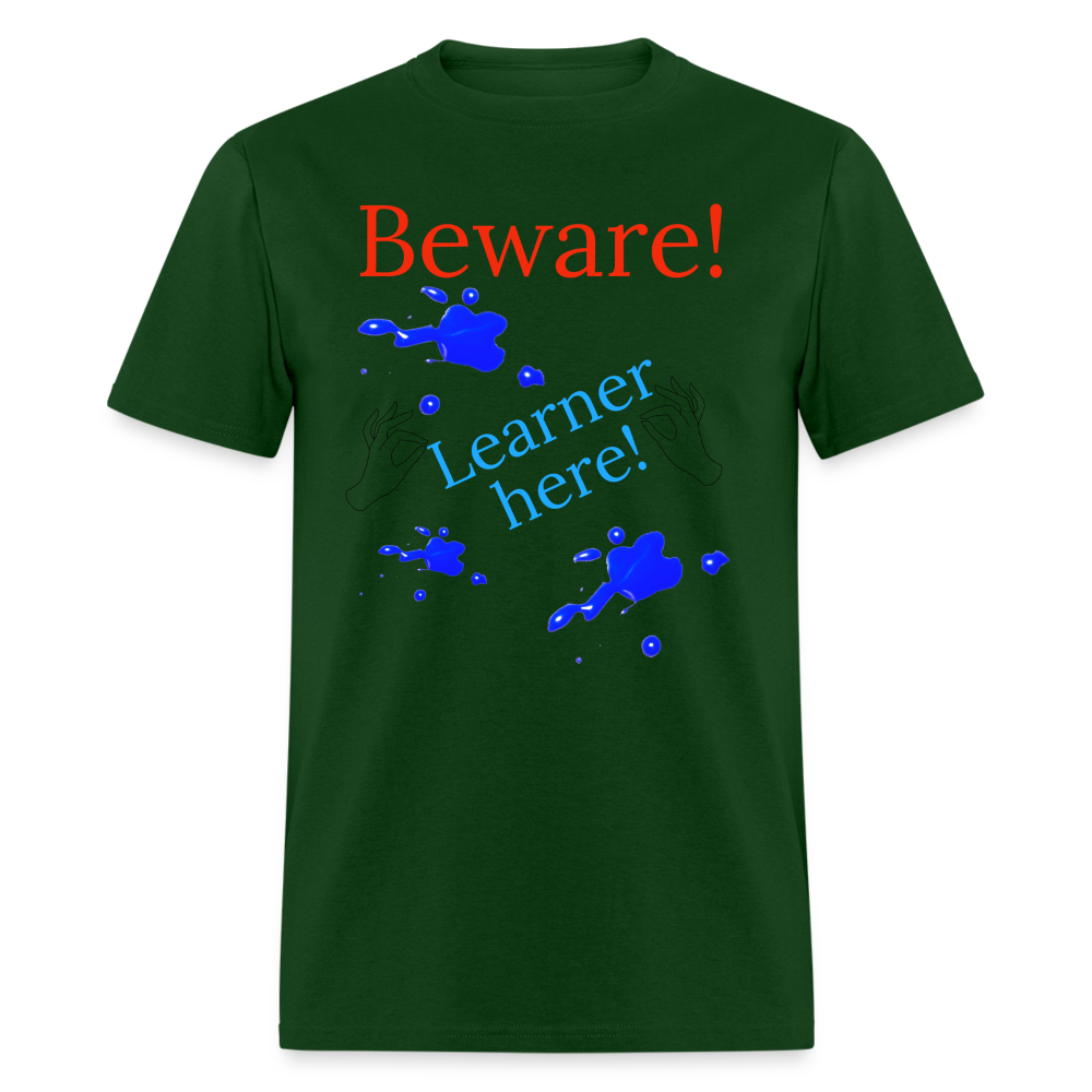 Learner Warning T-Shirt - forest green