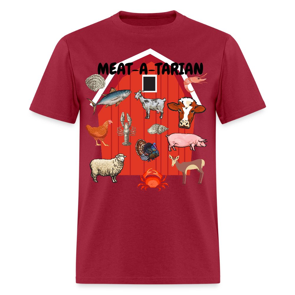 Meat-a-tarian Unisex Classic T-Shirt - dark red