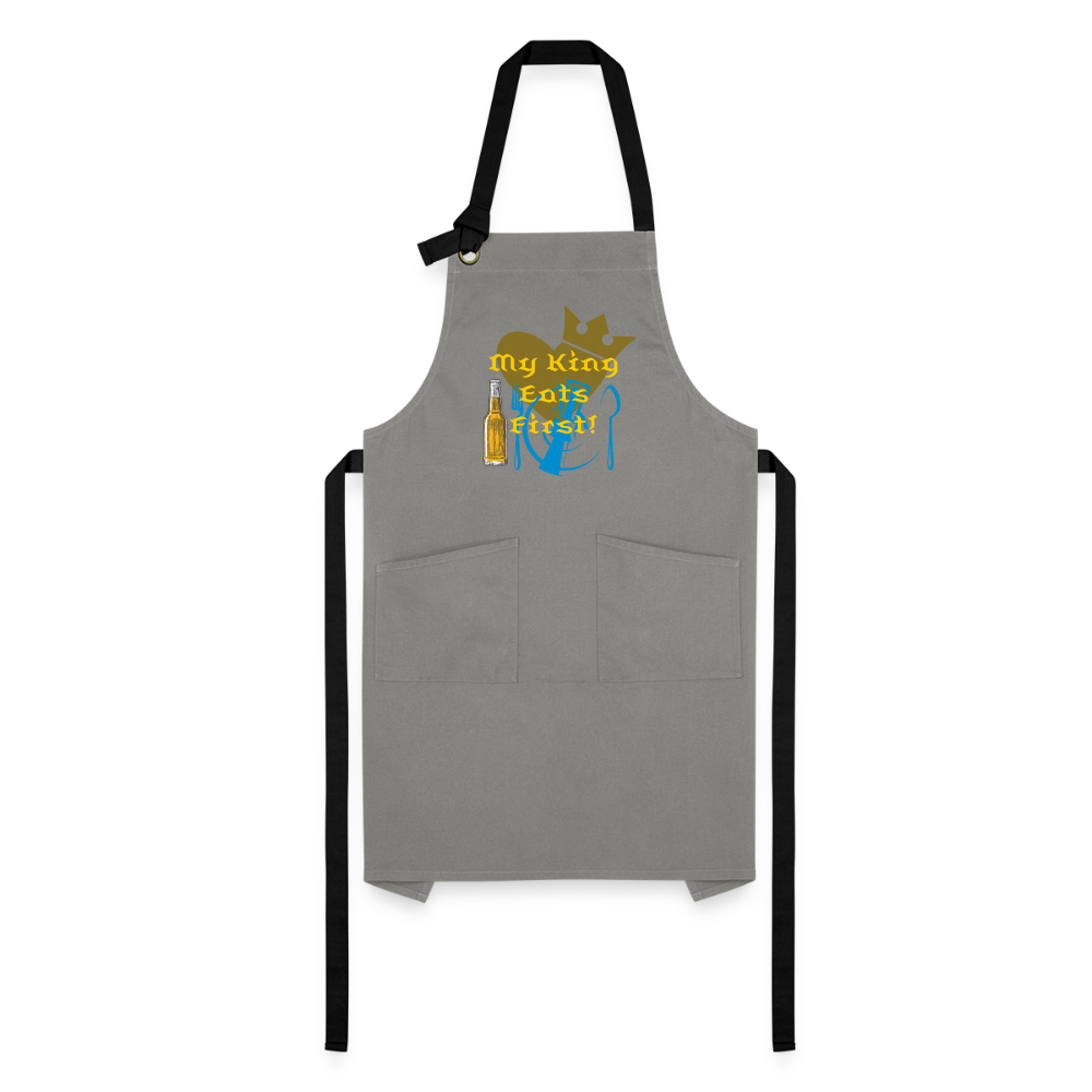 My King Artisan Apron - gray/black