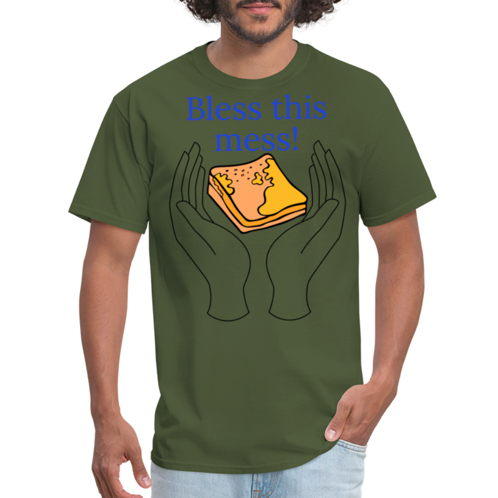 Bless This Mess T-Shirt - military green